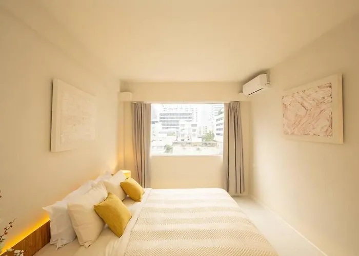 아파트 Cozy 2-bedroom In Silom Center - 6a 방콕